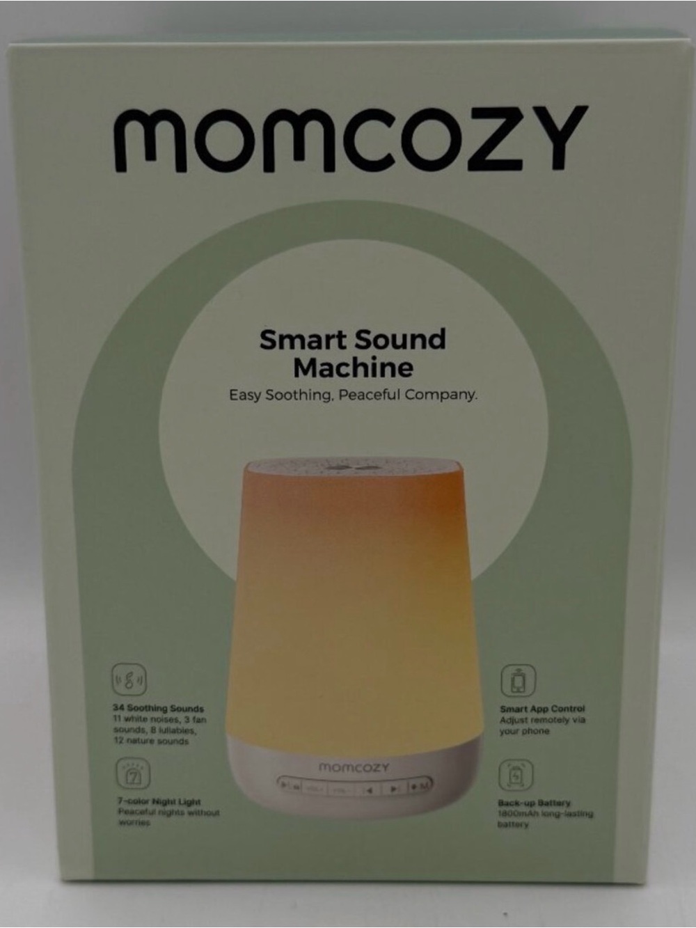 NIB - Momcozy Smart Sound Machine - Amber Night Light